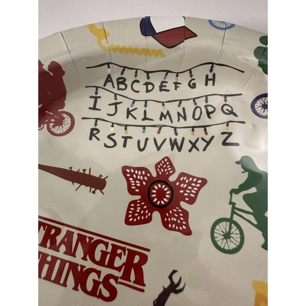 Netflix Stranger Things Party Dinner Plates 9 Inch Pack of 8 Sealed